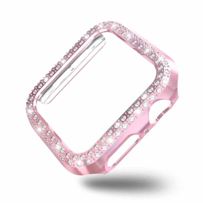 Zweireihige Diamanten-PC-Schutzhülle, For Apple Watch Series 5 & 4 44mm, For Apple Watch Series 3 & 2 & 1 38mm – Bild 2
