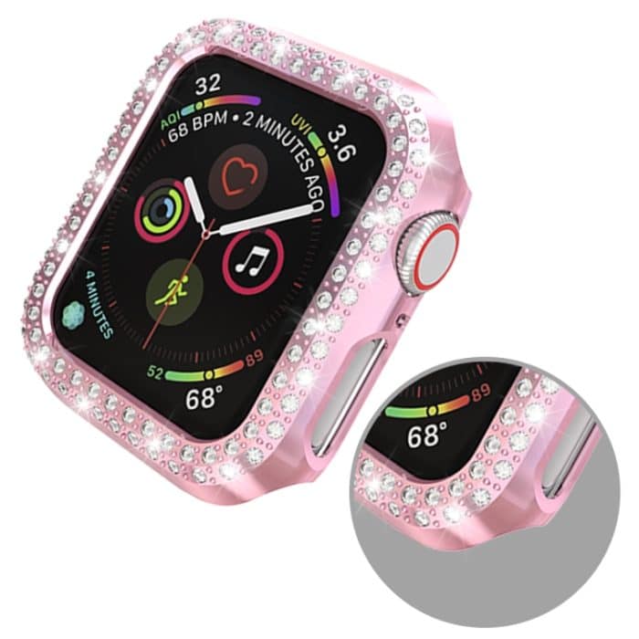 Zweireihige Diamanten-PC-Schutzhülle, For Apple Watch Series 5 & 4 44mm, For Apple Watch Series 3 & 2 & 1 38mm – Bild 4