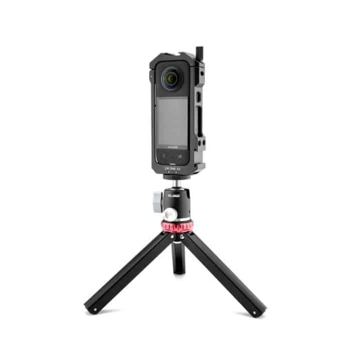 Für Insta360 X3 YELANGU LW-ONE X3 Metallkäfig-Gehäuse mit erweitertem Rahmen, LW-ONE X3 With T1 Tripod – Bild 2