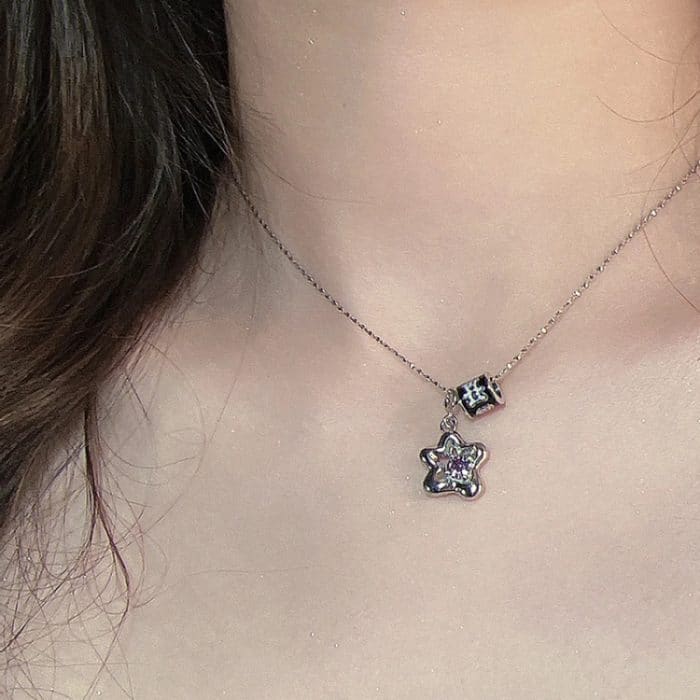 Damen-Halskette mit leichter Luxus-Schleife, Schlüsselbeinkette – Bild 2