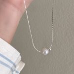 Damen-Halskette mit leichter Luxus-Schleife, Schlüsselbeinkette – Bild 2