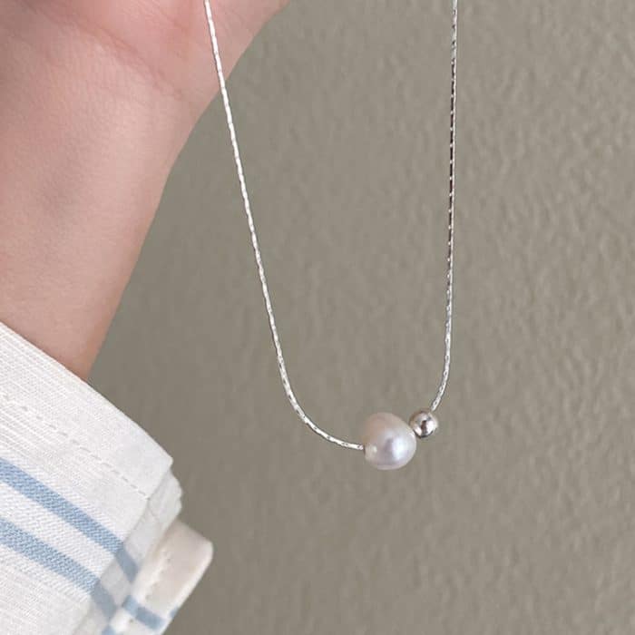 Damen-Halskette mit leichter Luxus-Schleife, Schlüsselbeinkette – Bild 2