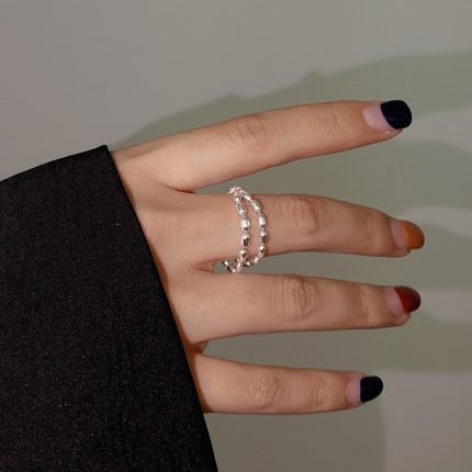 925 Silber Damen Vintage Wear Kombinationsring