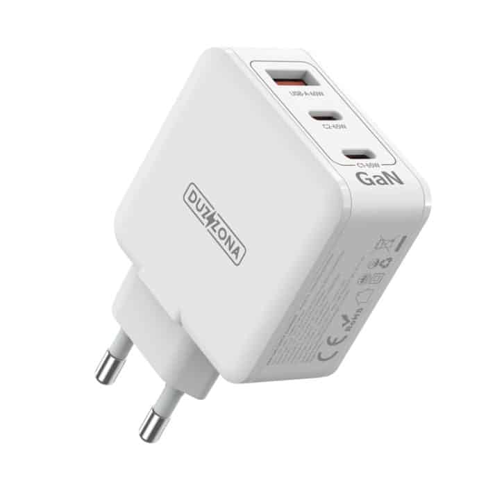 DUZZONA T9 65W Dual USB-C / Typ-C+USB GaN Schnellladegerät – Bild 1