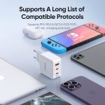 DUZZONA T9 65W Dual USB-C / Typ-C+USB GaN Schnellladegerät – Bild 9