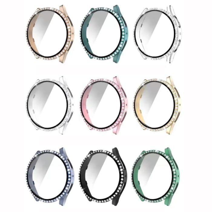 Einreihiges Diamant-PC + Uhrengehäuse aus gehärtetem Glas, For Samsung Galaxy Watch5 44mm – Bild 2