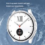 Einreihiges Diamant-PC + Uhrengehäuse aus gehärtetem Glas, For Samsung Galaxy Watch5 44mm – Bild 3