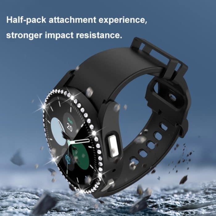 Einreihiges Diamant-PC + Uhrengehäuse aus gehärtetem Glas, For Samsung Galaxy Watch5 44mm – Bild 6