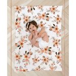 Dreiteiliger Wickelschal, Mütze und Stirnband für Neugeborene – Bild 2