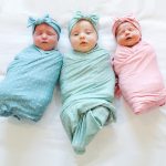 Pucktuch-Stirnband mit Punktmuster für Neugeborene – Bild 5