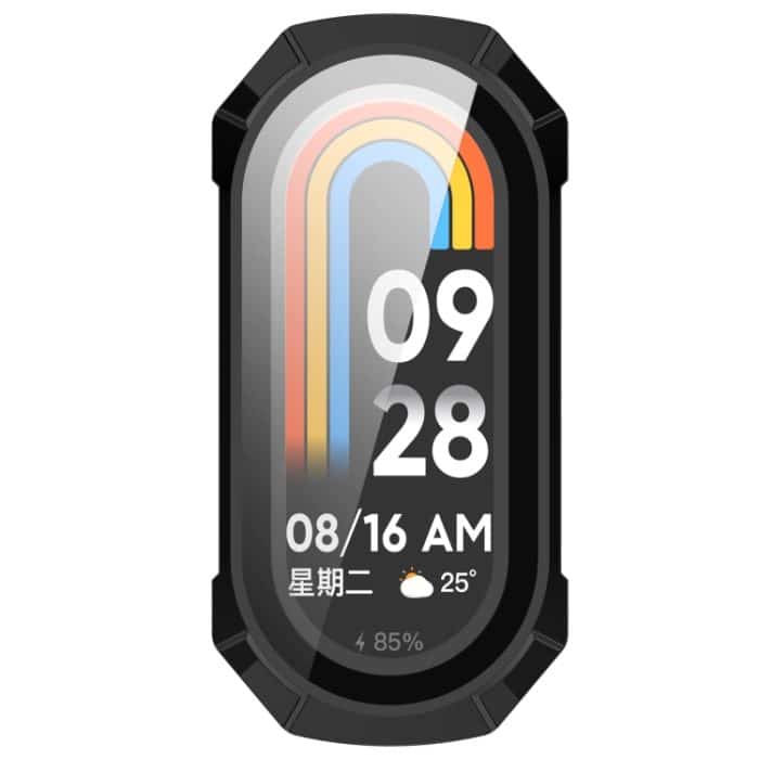 Integriertes Uhrenschutzgehäuse aus PC + gehärtetem Glas, For Xiaomi Mi Band 8 – Bild 6