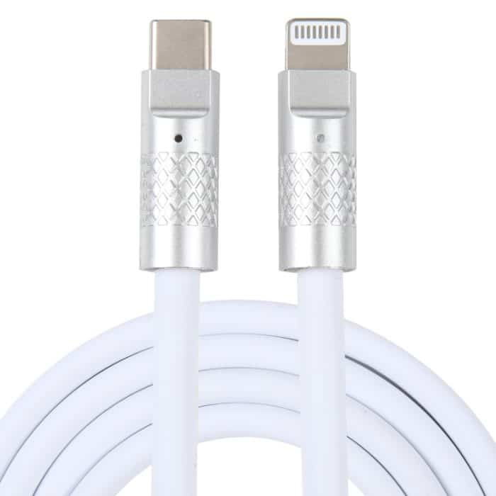 EDA004567401C.jpg Mech Series 120 W USB-C/Typ-C auf 8-Pin-Metallstecker Silikon-Schnelllade-Datenkabel, Länge: 1,2 m – Bild 1