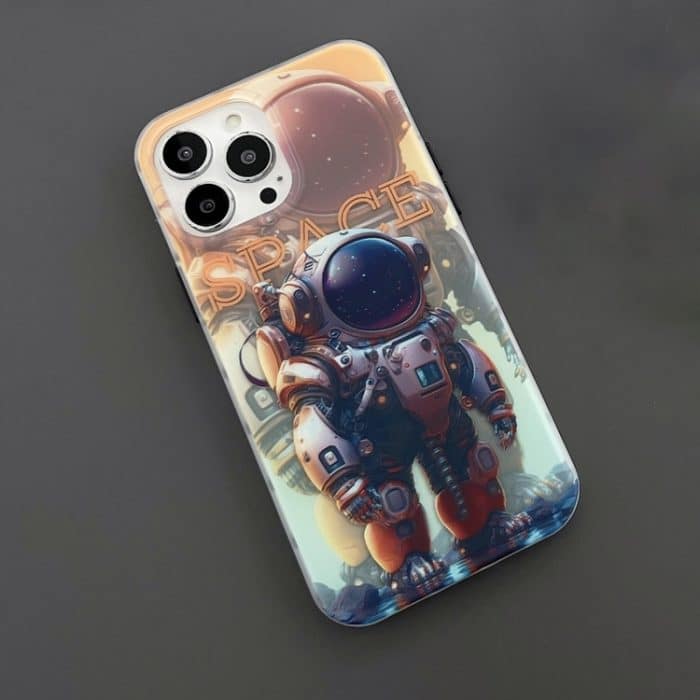 Beidseitige, mattierte IMD-Astronauten-Telefonhülle, For iPhone 13 Pro, For iPhone 13 Pro Max, For iPhone 12, For iPhone 12 Pro, For iPhone 12 Pro Max – Bild 6