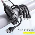 YESIDO CA111 1,2 m 4A USB auf Dual Type-C + Dual 8 Pin Ladekabel – Bild 2