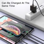 YESIDO CA111 1,2 m 4A USB auf Dual Type-C + Dual 8 Pin Ladekabel – Bild 4