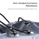 YESIDO CA111 1,2 m 4A USB auf Dual Type-C + Dual 8 Pin Ladekabel – Bild 9