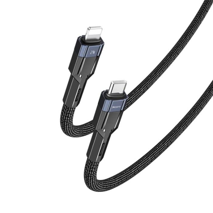 YESIDO CA107 1,2 m 2,4 A USB-C/Typ-C auf 8 Pin OD0,6 Ladedatenkabel – Bild 1