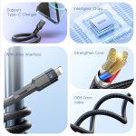 YESIDO CA107 1,2 m 2,4 A USB-C/Typ-C auf 8 Pin OD0,6 Ladedatenkabel – Bild 3