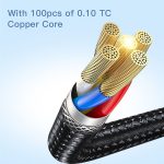 YESIDO CA107 1,2 m 2,4 A USB-C/Typ-C auf 8 Pin OD0,6 Ladedatenkabel – Bild 8