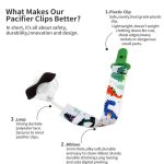 3 Stück/Set Baby-Beißspielzeug, verdickte Schnullerkette, zufällige Farblieferung – Bild 3