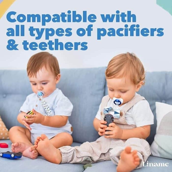 3 Stück/Set Baby-Beißspielzeug, verdickte Schnullerkette, zufällige Farblieferung – Bild 4