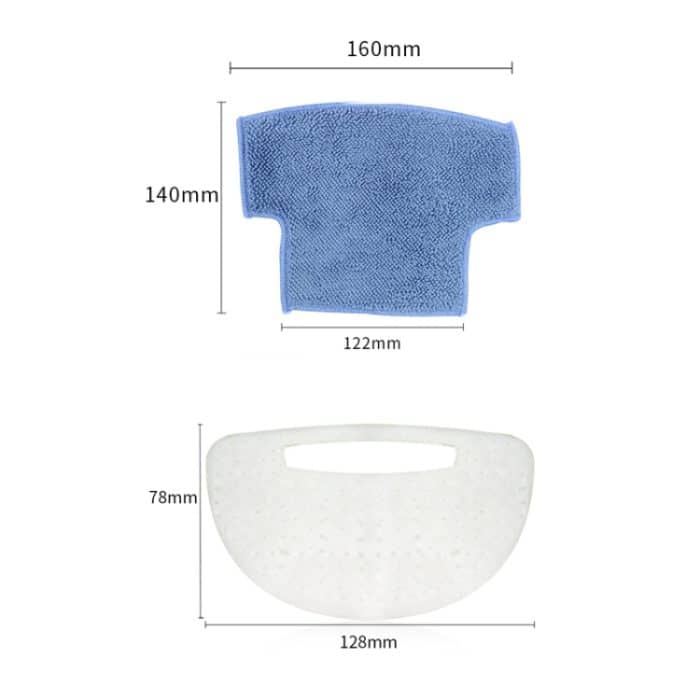 4-in-1-Kehrroboter-Seitenbürsten-Mopp-Filtersatz für ISWEEP S320 – Bild 2