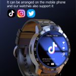 MT27 4G+64G 1,6 Zoll IP67 Wasserdicht 4G Android 8.1 Smart Watch Unterstützung Herzfrequenz/GPS, Silicone Band, Steel Band, Leather Band – Bild 11
