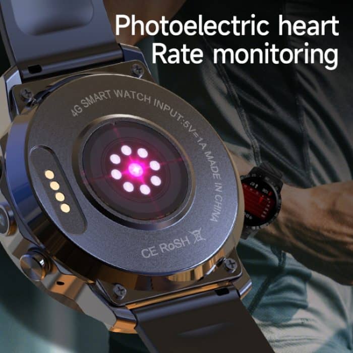 MT27 4G+64G 1,6 Zoll IP67 Wasserdicht 4G Android 8.1 Smart Watch Unterstützung Herzfrequenz/GPS, Silicone Band, Steel Band, Leather Band – Bild 14