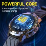 MT27 4G+64G 1,6 Zoll IP67 Wasserdicht 4G Android 8.1 Smart Watch Unterstützung Herzfrequenz/GPS, Silicone Band, Steel Band, Leather Band – Bild 6