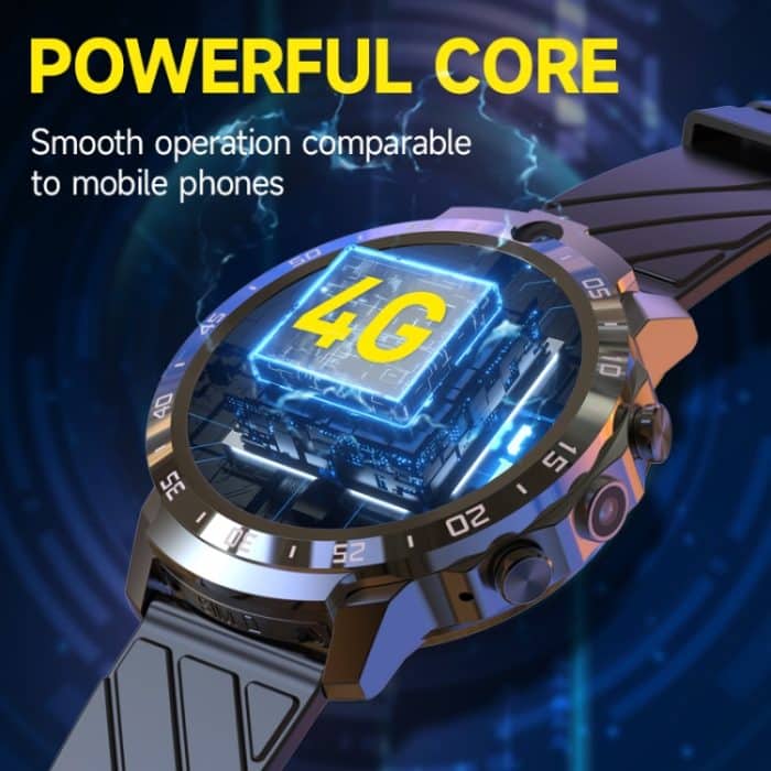 MT27 4G+64G 1,6 Zoll IP67 Wasserdicht 4G Android 8.1 Smart Watch Unterstützung Herzfrequenz/GPS, Silicone Band, Steel Band, Leather Band – Bild 6