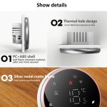 BHT-6001GBLW 95-240V AC 16A Smart Round Thermostat Elektrische Heizung LED Thermostat, With WiFi, Without WiFi – Bild 7