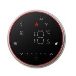 BHT-6001GCLW 95-240V AC 5A Smart Round Thermostat Boiler Heizung LED-Thermostat, With WiFi, Without WiFi