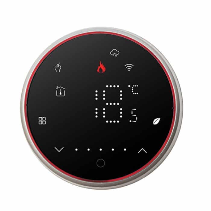 BHT-6001GCLW 95-240V AC 5A Smart Round Thermostat Boiler Heizung LED-Thermostat, With WiFi, Without WiFi – Bild 1