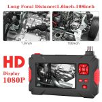 P30 5,5 mm 1080P IP68 Wasserdichtes 4,3-Zoll-Bildschirm-Digitalendoskop mit Doppelkamera, 1m Snake Tube, 3m Snake Tube – Bild 4