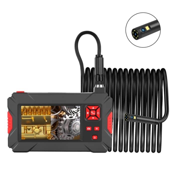 P30 5,5 mm 1080P IP68 Wasserdichtes 4,3-Zoll-Bildschirm-Digitalendoskop mit Doppelkamera, 2m Hard Cable, 5m Hard Cable, 10m Hard Cable – Bild 2