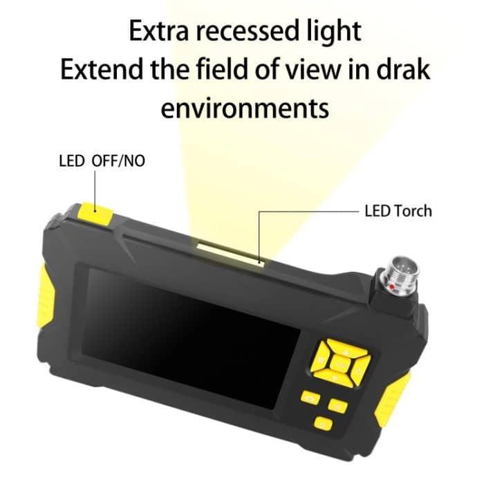 P30 3,9 mm 1080P IP68 Wasserdichtes 4,3-Zoll-Bildschirm-Digitalendoskop mit Doppelkamera, 2m Hard Cable, 5m Hard Cable, 10m Hard Cable – Bild 5