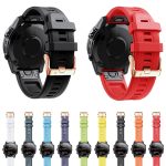 Roségoldfarbenes Silikon-Uhrenarmband mit Schnalle, For Garmin Epix Pro 42mm, For Garmin Fenix 7S Pro 42mm – Bild 2