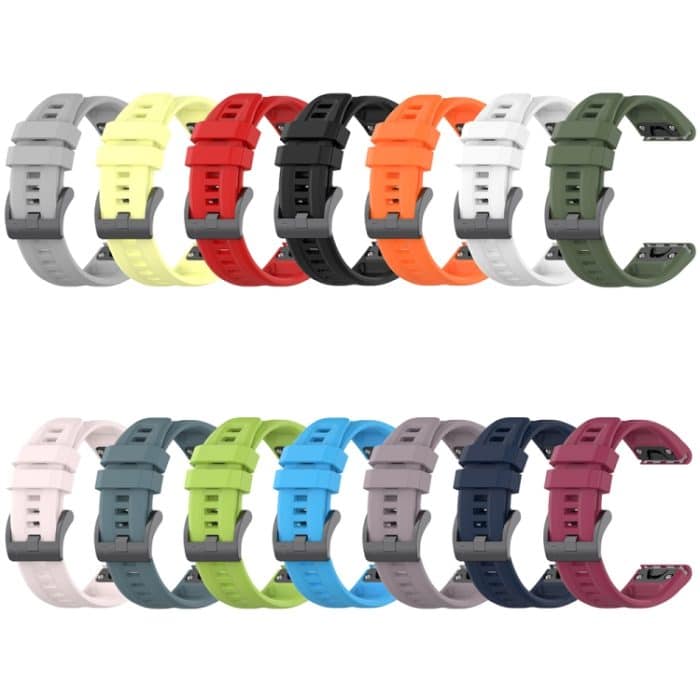 Einfarbiges Silikon-Uhrenarmband, For Garmin Epix Pro 42mm, For Garmin Fenix 7S Pro 42mm – Bild 3