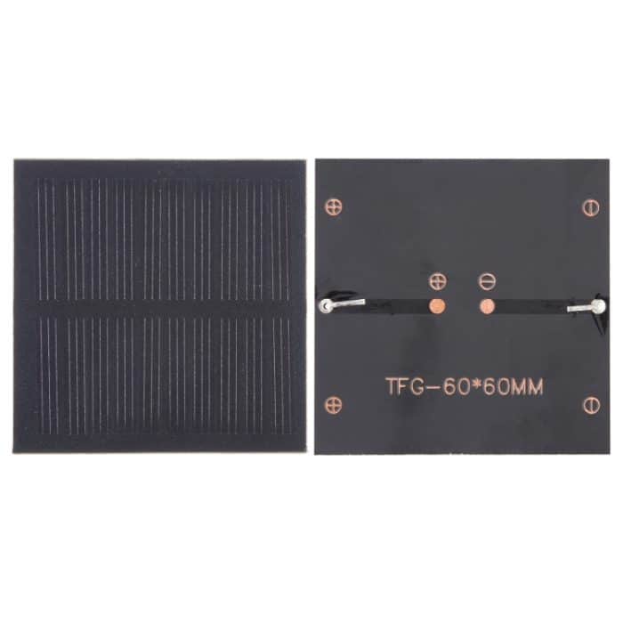 DIY Sun Power Batterie Solarpanel Modulzelle, 5V 0.3W 60mAh 60 x 60mm, 6V 0.2W 60mAh 70 x 25mm, 5V 0.25W 50mAh 80 x 30mm, 5V 0.3W 140mAh 84.5 x 84.5mm, 5V 1.3W 250mAh 84 x 175mm, 5V 3W 600mAh 190 x 110mm, 6V 3W 500mAh 169.5 x 116mm – Bild 3