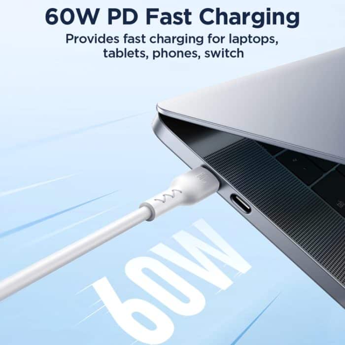 JOYROOM SA26-CC3 Flash Charge Series 60W USB-C/Typ-C auf USB-C/Typ-C Schnelllade-Datenkabel – Bild 3