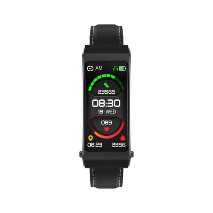 K13S 1,14-Zoll-TFT-Bildschirm-Lederarmband Smart Calling-Armband unterstützt Schlafmanagement/Blutsauerstoffüberwachung, Leather Strap – Bild 12