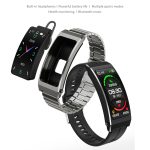 K13S 1,14-Zoll-TFT-Bildschirm-Lederarmband Smart Calling-Armband unterstützt Schlafmanagement/Blutsauerstoffüberwachung, Leather Strap – Bild 2