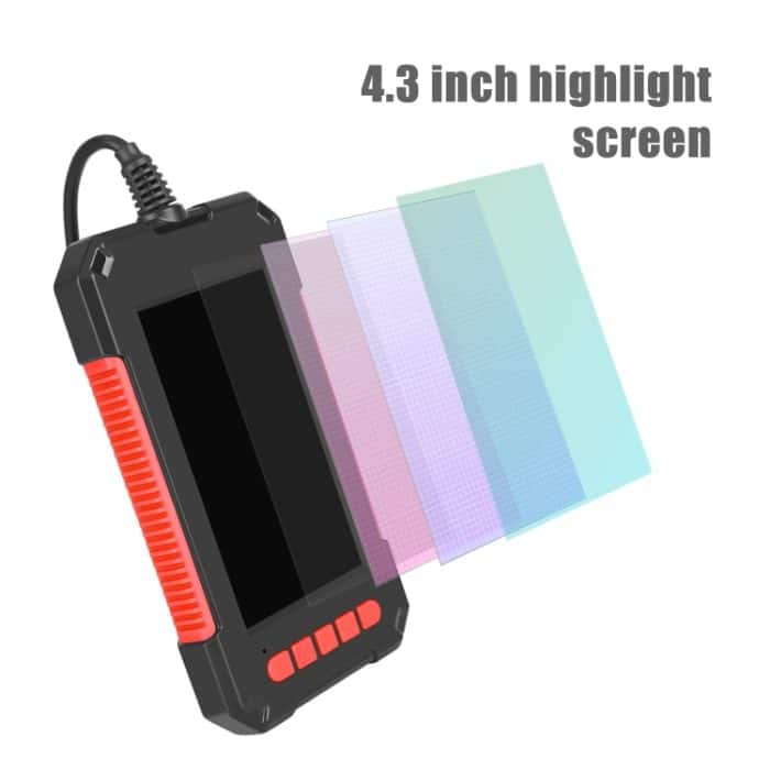 P40 3,9 mm rotes HD-wasserdichtes, tragbares, integriertes Hand-Industrie-Endoskop mit vertikalem Bildschirm, 2m, 5m, 10m – Bild 4
