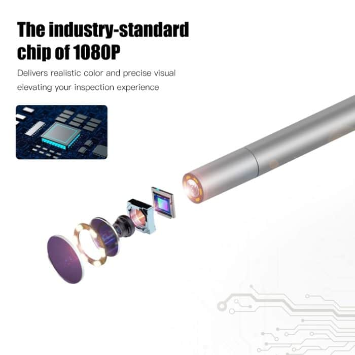 P40 3,9 mm rotes HD-wasserdichtes, tragbares, integriertes Hand-Industrie-Endoskop mit vertikalem Bildschirm, 2m, 5m, 10m – Bild 6