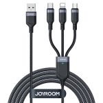 JOYROOM A18 3,5 A USB auf 8 Pin+USB-C/Typ-C+Micro USB 3 in 1 Datenkabel