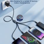 JOYROOM A18 3,5 A USB auf 8 Pin + Dual USB-C/Typ-C + Micro USB 4 in 1 Datenkabel, Länge: 1,2 m – Bild 8