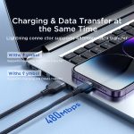 JOYROOM A18 3,5 A USB auf Dual 8 Pin+USB-C/Typ-C+Micro USB 4 in 1 Datenkabel, Länge: 1,2 m – Bild 7