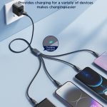 JOYROOM A18 3,5 A USB auf Dual 8 Pin+USB-C/Typ-C+Micro USB 4 in 1 Datenkabel, Länge: 1,2 m – Bild 8