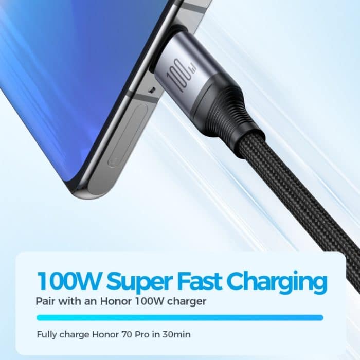 JOYROOM A21 100 W USB auf 8 Pin+Typ-C+Micro USB 3 in 1 Ladekabel, Länge: 1,2 m – Bild 3