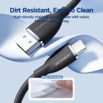 JOYRO0M SA29-AC3 3A USB auf USB-C/Typ-C Flüssigsilikon-Schnellladedatenkabel, Länge: 1,2 m – Bild 6